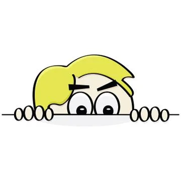 Sneaky boy Stock Illustration