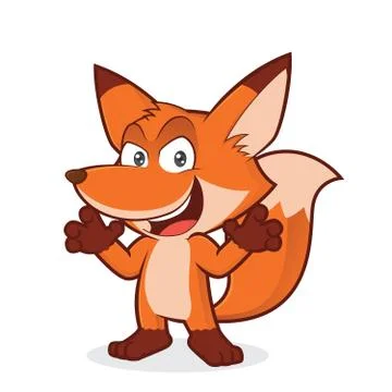 Sneaky fox Stock Illustration
