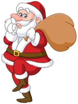 Sneaky santa Illustrazione stock