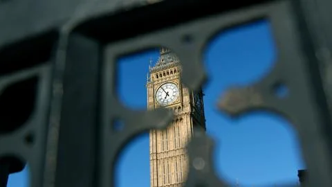 Sneaky view of Big Ben Stock-Fotos