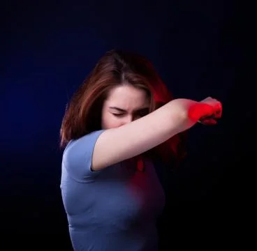 Sneeze in a Arm Stock Photos