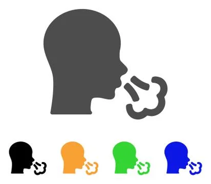 Sneeze Flat Icon Stock Illustration