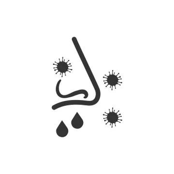 Sneezing Icon Stock Illustration
