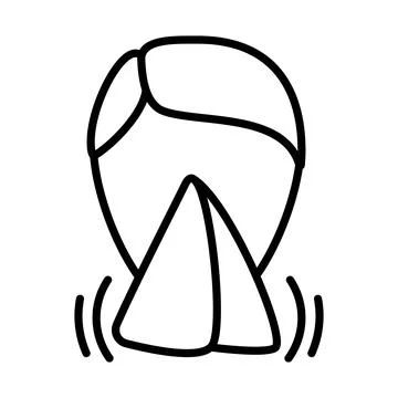 Sneezing Nose Icon Stock Illustration