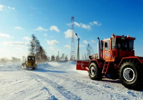 Snegouborka technology Stock Photos