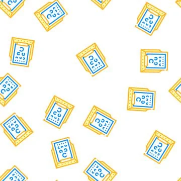 Snellen table ophthalmology vector seamless pattern Illustrazione stock