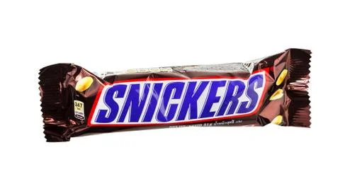 Snickers chocolate bar Stock Photos