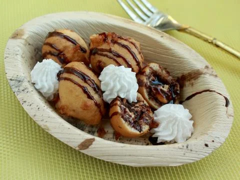 Snickers deep fried dough Stock Photos
