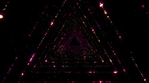 Sniny Triangle Tunnel Stock Footage 320019262