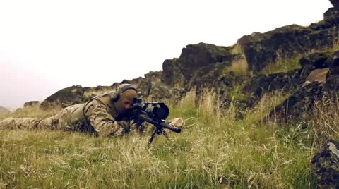 Sniper Stock Footage 21238921