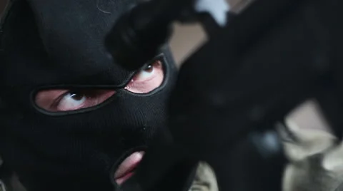 Sniper has found the target and pulled the trigger Vídeos de archivo 44784845