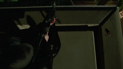 Sniper Overhead Stock Footage 45886865