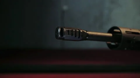 Sniper riffle. Panorama Stock Footage 66110669