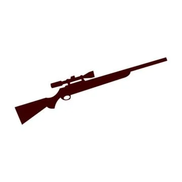 Sniper rifle Stock Illustration