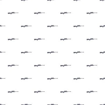 Sniper rifle pattern creating a seamless background design Stock Illustration