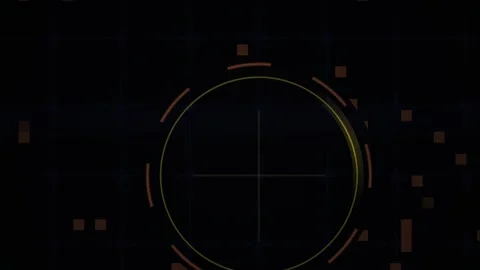 Sniper rifle scope sight target. Stock Footage 340041414