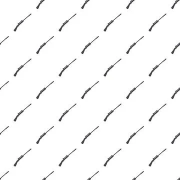Sniper rifle weapon seamless pattern background Illustrazione stock