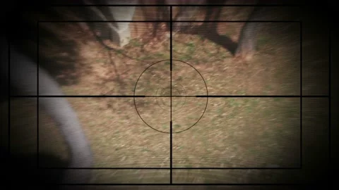 Sniper Scope, Flying on the City Stockbeeldmateriaal 136537308