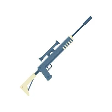 Sniper scope icon flat vector. Weapon gun 스톡 일러스트