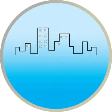 Sniper scope Stock Illustration