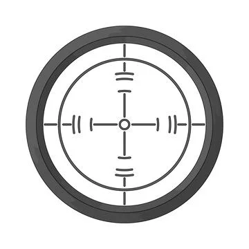 Sniper scope illustration イラスト素材