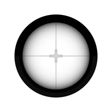Sniper scope shooting target lines Stock Illustration