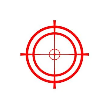 Sniper scope vector Stock Illustration