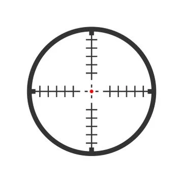 Sniper scope vector Stock Illustration