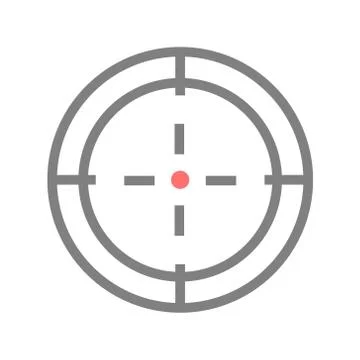 Sniper scope vector Stock Illustration