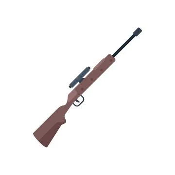 Sniper sight icon flat vector. Rifle gun Stock Illustration
