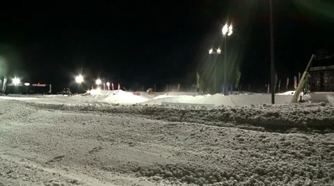 Snocross Track Night 動画素材 38721581