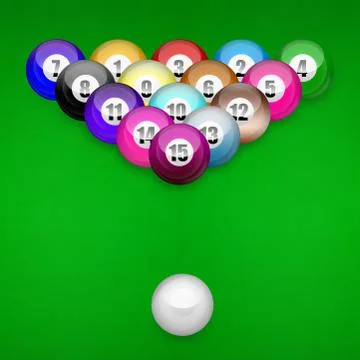 Snooker ball Stock Illustration