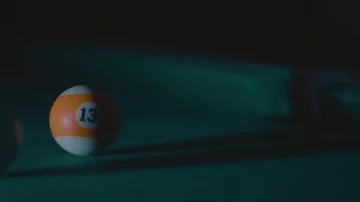Snooker ball with number thirteen fail Video stock 85899028
