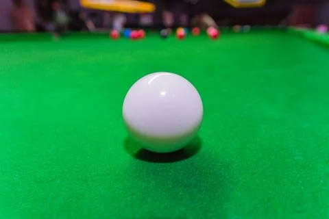 Snooker ball on snooker table Stock Photos