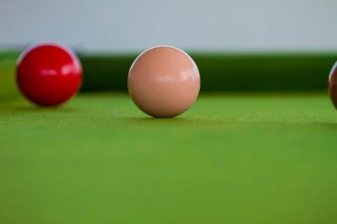 Snooker ball on table Stock Photos