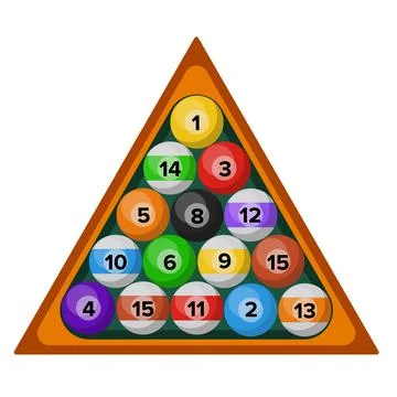 Snooker balls Stock Illustration