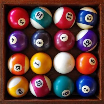 Snooker balls Stock Photos