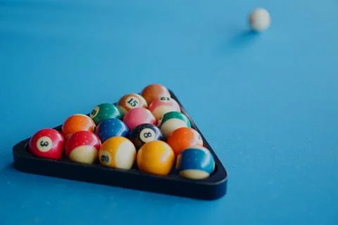 Snooker, Billard and Pool Table Foto stock