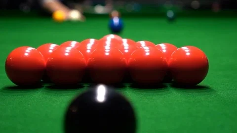 Snooker Break Hitting The Ball Stock Footage 71758006