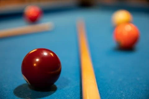 Snooker game, billiard table, pool game table Stockfoto's