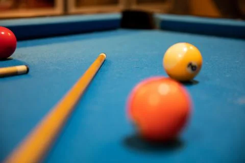Snooker game, billiard table, pool game table 写真素材