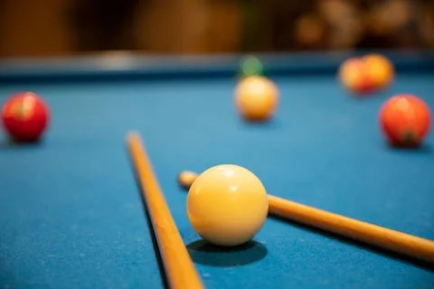 Snooker game, billiard table, pool game table Stockfoto's