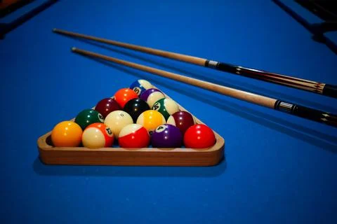 Snooker game, billiard table, pool game table Stockfoto's