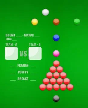 Snooker game Stock Illustration
