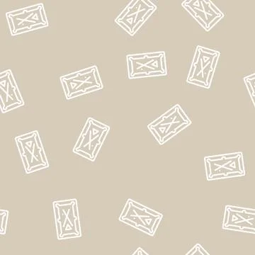 Snooker game line vector seamless pattern Stockillustratie