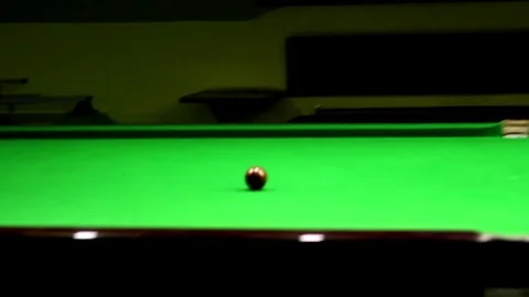 Snooker player hit balls one by one Stock Footage 79790067