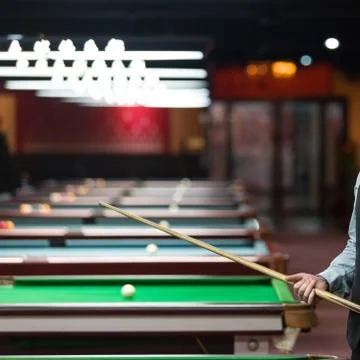 Snooker player Stock Photos