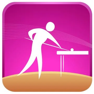 Snooker pool billiards Illustrazione stock