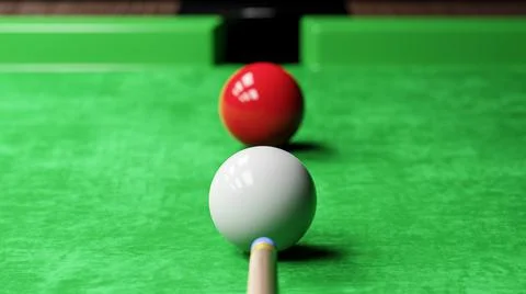 Snooker pool table and billiards ball with dimness light . Player aim at whit イラスト素材