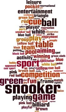 Snooker word cloud Stock Illustration